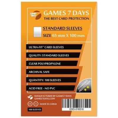 Протектор для карт Games7Days 65 х 100 мм, Magnum, 100 шт (STANDART) (GSD-016510) Винница