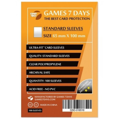 Протектор для карт Games7Days 65 х 100 мм, Magnum, 100 шт (STANDART) (GSD-016510) Винница - изображение 1