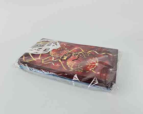 Новогодний ,картонные пакеты с ручками под Вазу 18,5*37*15  -02 (12 шт) Харьков