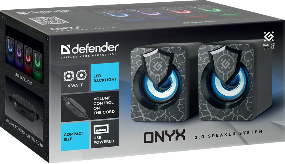 Акустика Defender 2.0 Onyx 6Вт USB Black (65038) (7062982) Київ - фото 9