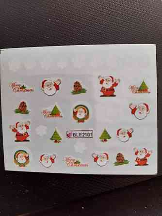 Новогодние наклейки на ногти Киев