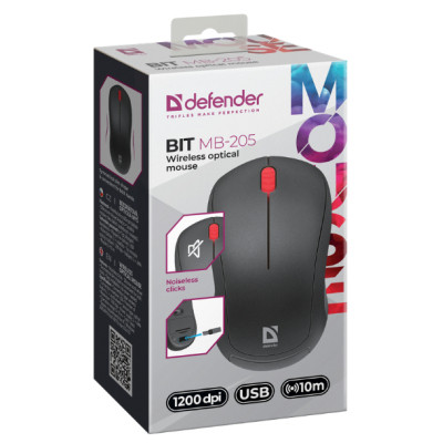 Мышка Defender Bit MB-205 Silent Wireless Black (52205) Винница - изображение 5