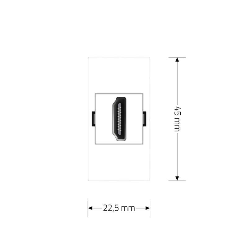 HDMI розетка LIVOLO 1.4, біла, модуль 0.5 поста, для телевізора / ПК (VL-FCHD-1WP) Коломыя - изображение 9