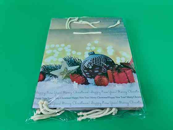 Пакеты бумажные подарочные , новогодние Квадрат 23*24*10- 18 (12 шт) Харьков