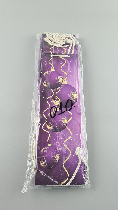 Пакет новорічний паперовий під пляшки-010 (12 шт.) Харків - фото 3