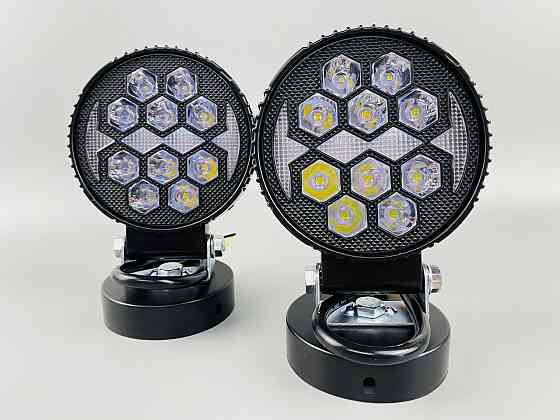 Фара LED кругла 14led chip 9-80V алюмінієвий корпус, кріплення, повітряний клапан Мукачево