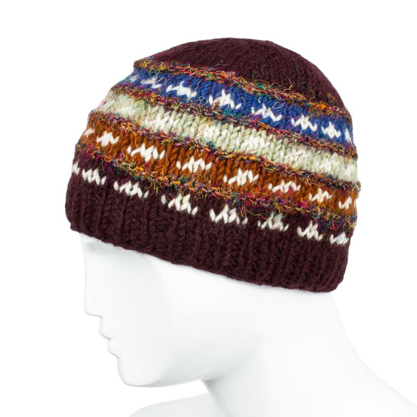 В'язана жіноча шапка вовняна Київ - фото 1