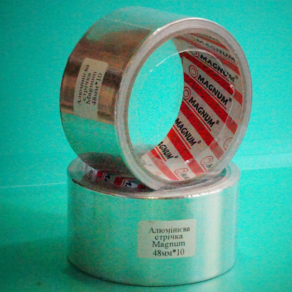 Скотч алюминиевый  термостойкий 10м Павлоград - изображение 1
