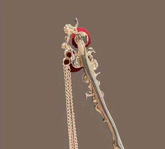 Шпилька-паличка для волосся "Троянда" 150 мм Сміла