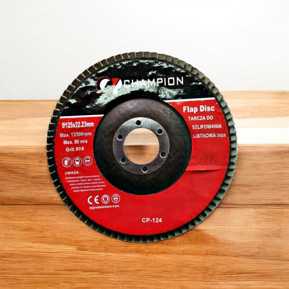 Пелюсточний Диск 125x22,23 Мм Зернистість G80 Макс. Швидкість 80 М/С Одеса - фото 2