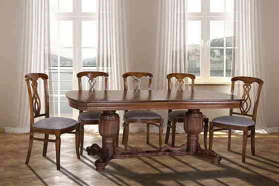 Стіл обідній Барон 200(+40)*100, темний горіх Київ