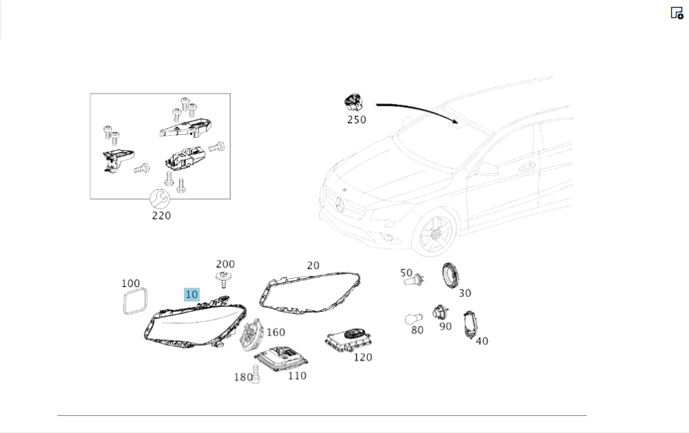 Mercedes-Benz  A1179066700 Фара ліва бі-ксенон USA CLA Shooting Brake X117 CLA C117 Одеса - фото 2