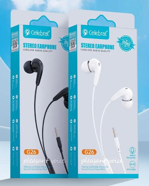 Вакуумні навушники-гарнітура Celebrat G26 Дніпро - фото 2