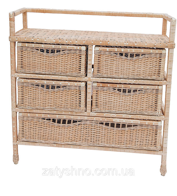 Комод  из лозы на 5 шухляд Киев - изображение 1