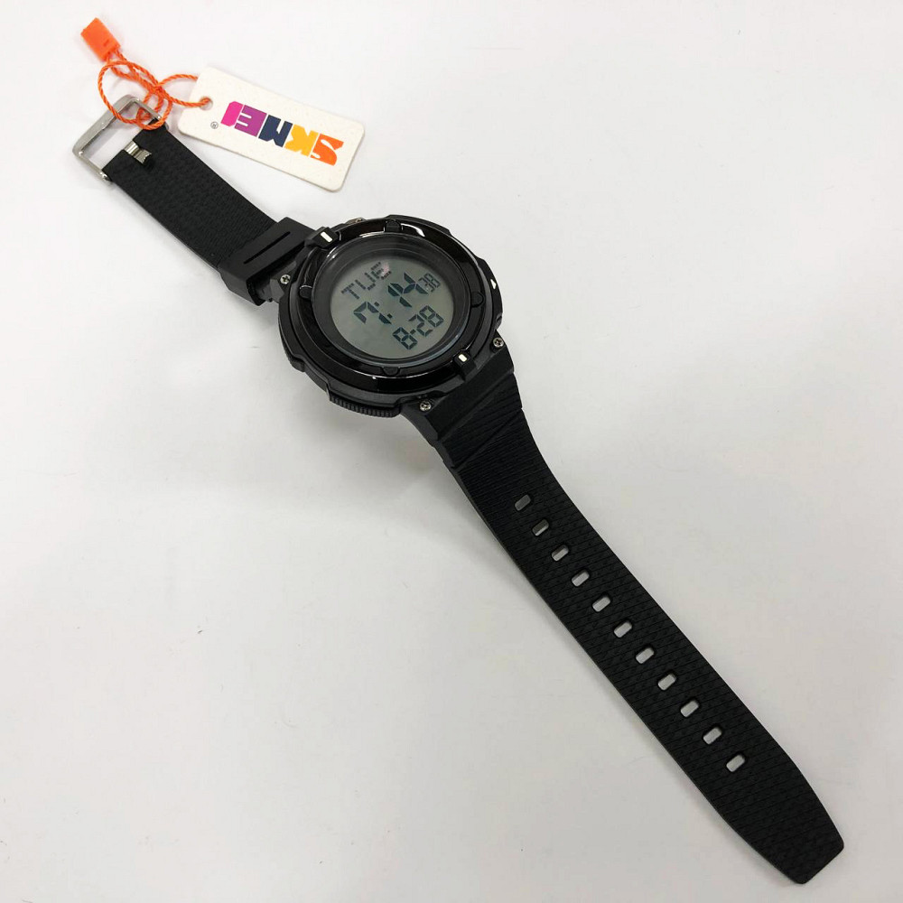 Модные наручные электронные часы SKMEI 2010BKWT BLACK-WHITE, Простые электронные часы наручные мужские QN-96 Львов - изображение 3