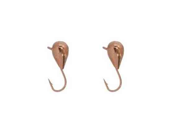 Мормишка вольфрам Крапля з вушком 4мм 1,1г copper (2шт/уп) ТМ FISHING ROI Київ