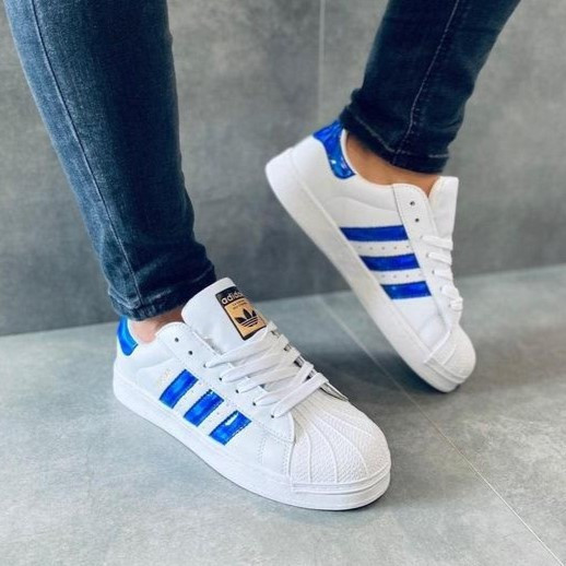 Кроссовки Adidas Superstar Белые Адидас Суперстар Кожаные Женские (размеры: 36,37,38,39,40) - 29-7 Видео Обзор Днепр - изображение 10