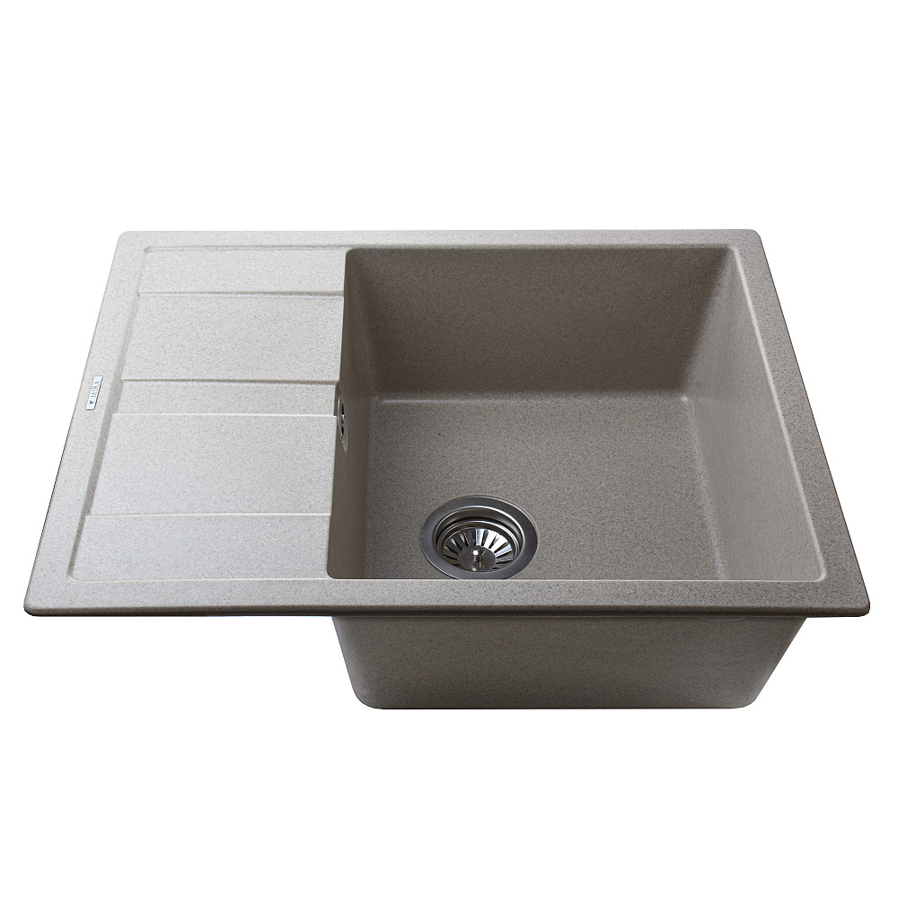 Гранітна мийка Mira ONZA бежевий 650 х 500 мм Тернопіль - фото 3