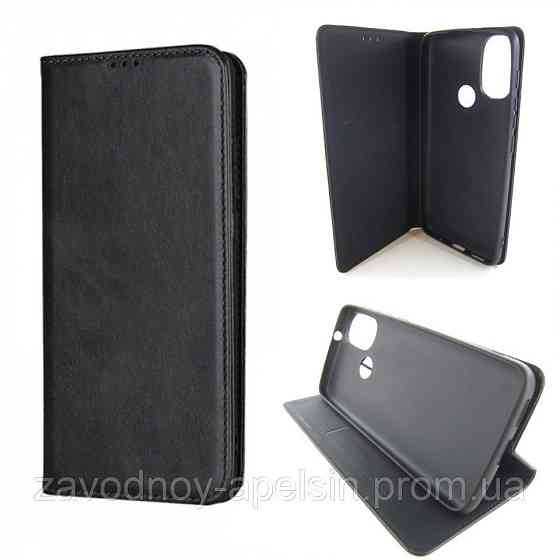Чохол-книжка Motorola Moto E40 Шкіряний (чорний) Одеса