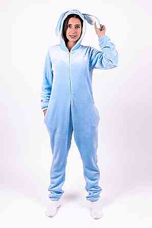 Кигуруми Заяц, детский и подростковый, голубой, пижама домашняя топ Крохатушка одяг Киев