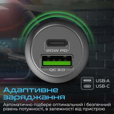 Зарядное устройство Promate drivegear-20w.black Винница - изображение 7