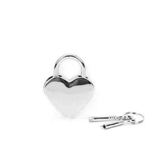 Замочок Liebe Seele Heart Shape Padlock Silver (2 шт.) Sex Aura Київ