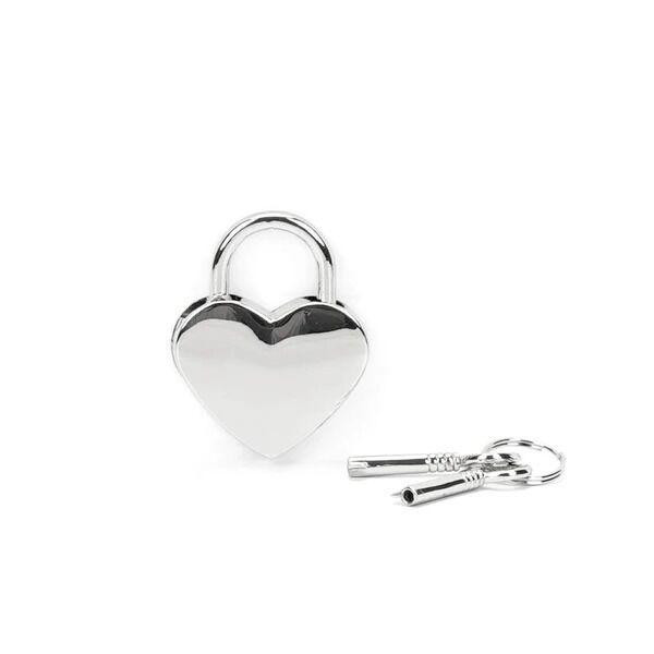Замочок Liebe Seele Heart Shape Padlock Silver (2 шт.) Sex Aura Київ - фото 2