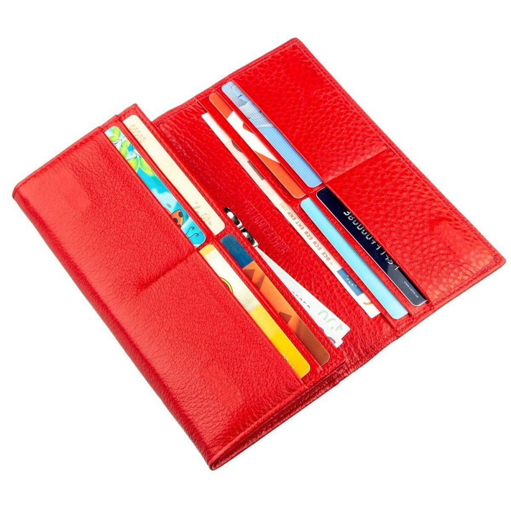 Женский вместительный кошелек Красный (ST Leather) Киев - изображение 2