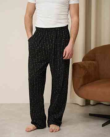 Мужские пижамные штаны - темно-синие в клетку Tom John 2002Ш XL Киев