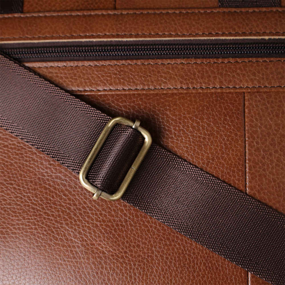 Чоловічий діловий портфель з натуральної шкіри Vintage 23038 Коричневий Київ - фото 3