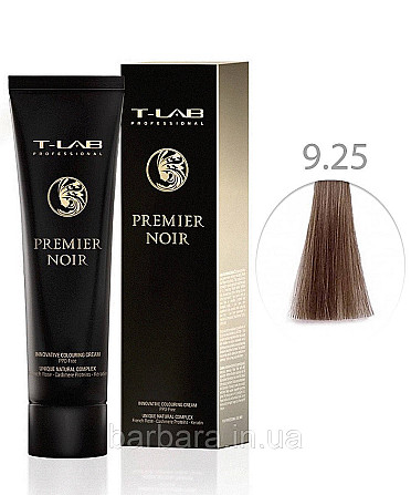 Крем-краска для волос T-LAB Professional Premier Noir Colouring Cream  9.25 Очень светлый блондин перламутровый махагон Киев - изображение 1