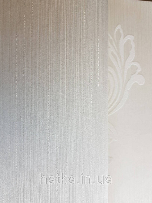 Текстильні шпалери на флізеліновій основі Cador Rasch Textil 077925 однотон білий молочний Київ - фото 2
