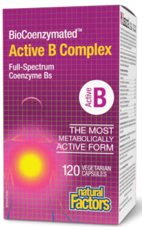 Вітаміни Групи B Natural Factors BioCoenzymated Active B Complex 120 капс Київ