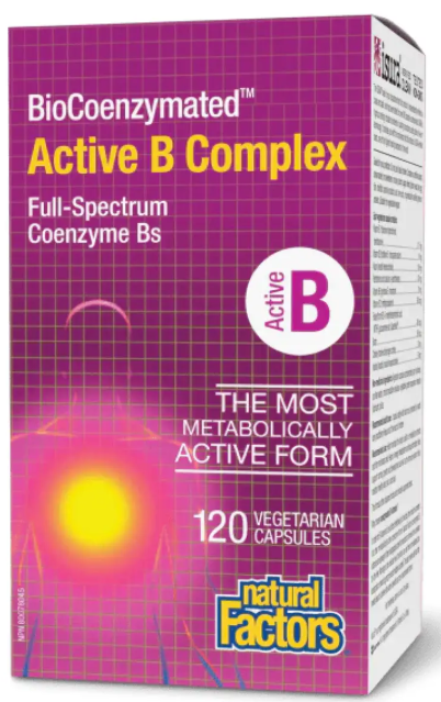 Вітаміни Групи B Natural Factors BioCoenzymated Active B Complex 120 капс Київ - фото 1