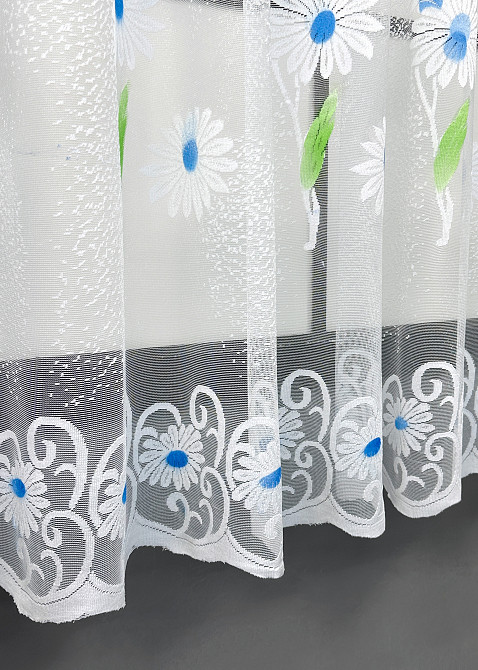 Тюль жаккард VR-Textil № 1898т Арка на кухню цвет белый 500х150 см (53-0105) Киев - изображение 6