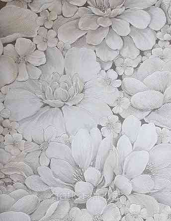 Шпалери вінілові на флізелін Marburg Floralia 1.06х10 квіти піони світло бежеві з сірим 33901 Київ