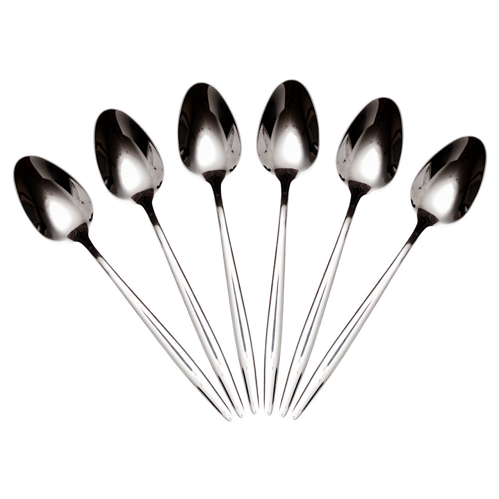 Набір столових ложок 6 штук нержавіючої сталі 21 (см) Срібло HP-8-27 Київ - фото 1