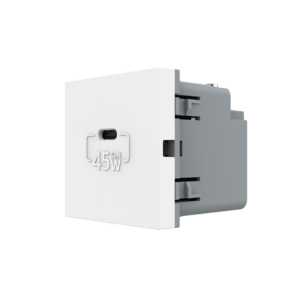 LIVOLO USB Type-C розетка LIVOLO, PD 45W, Power Delivery, швидка зарядка, біла, модуль (VL-FCUC Коломия - фото 3
