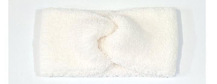 Пов'язка чалма каракуль біла Київ - фото 1