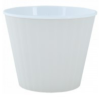 Вазон Ібіс з подвійним дном 15,7*13см біла троянда/білий Алеана Житомир - фото 1