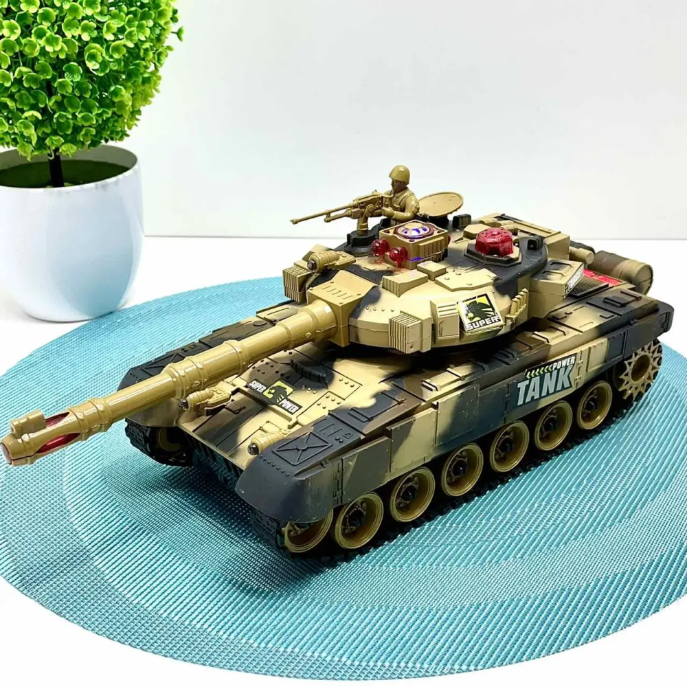 Набір ігровий Танковий Бій на радіокеруванні Коричнево-зелений (885-2) Чернігів - фото 2