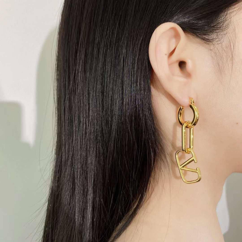 Брендовые серьги Валентино/Valentino, позолота Одесса - изображение 4