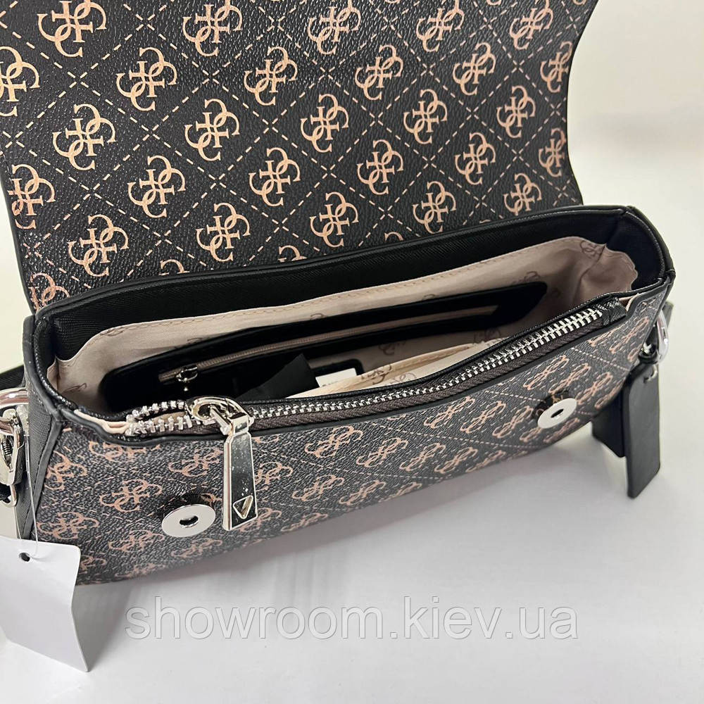 Жіноча сумочка на плече Guess (813019) brown Київ - фото 3