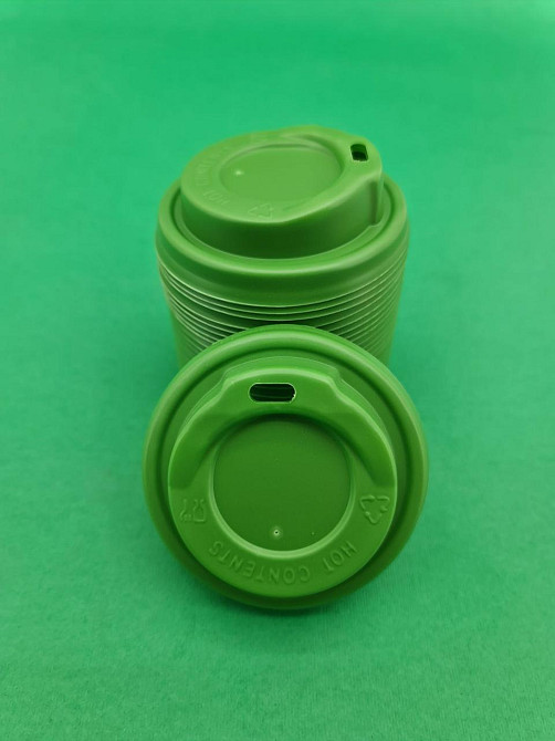 Кришка зелена на стакан паперовий Ф75 (гар) Маєстро (50 шт) Харків - фото 4