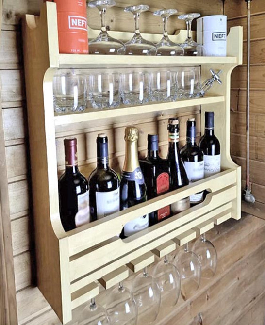 Настінна винна полиця "Фудамото 66" бланже Миколаїв - фото 1