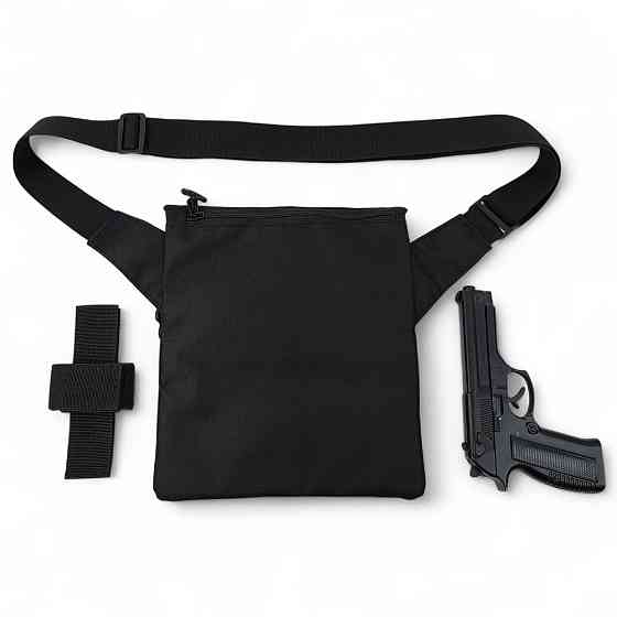 Мужская сумка планшет с накладным карманом, Сумка для скрытого ношения пистолета слинг кобура GV-76 Ивано-Франковск