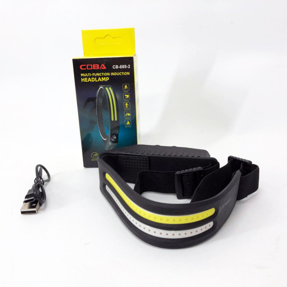 Ліхтар на голову для туристів, Налобний світлодіодний ліхтар для нічних прогулянок LA-62 Львів - фото 1