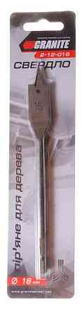 Свердло для дерева GRANITE пір'яне 16х152 мм 6-гранний хвостовик 1/4" 2-12-016 Рівне
