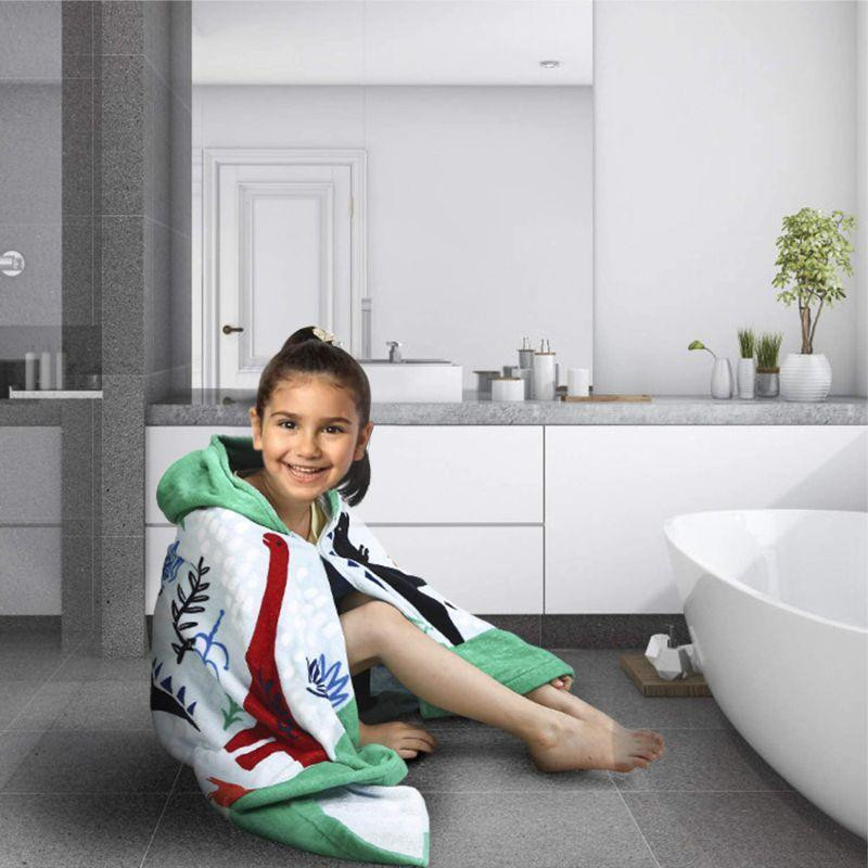 Детское Пляжное Полотенце с Капюшоном Lovely Svi ( Хлопок Махра 76 х127 см от 3-12 лет) в Бассейн Динозаврики Киев - изображение 3