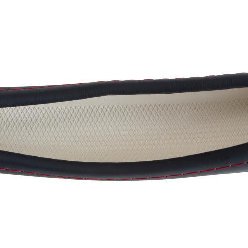 Чохол на кермо VLOD-L2628 BK/RD L шкіряний чорний/червоний Харків - фото 8